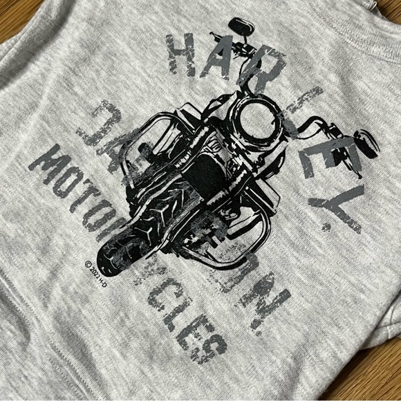 Official Harley Davidson Shirt Short Set 18/24 Months So Cute - Picture 2 of 9